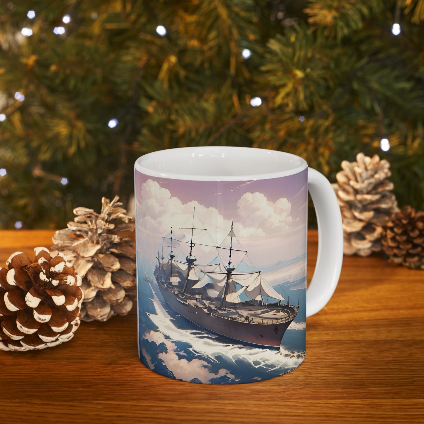 Nautical Ship Ceramic Mug, 11oz