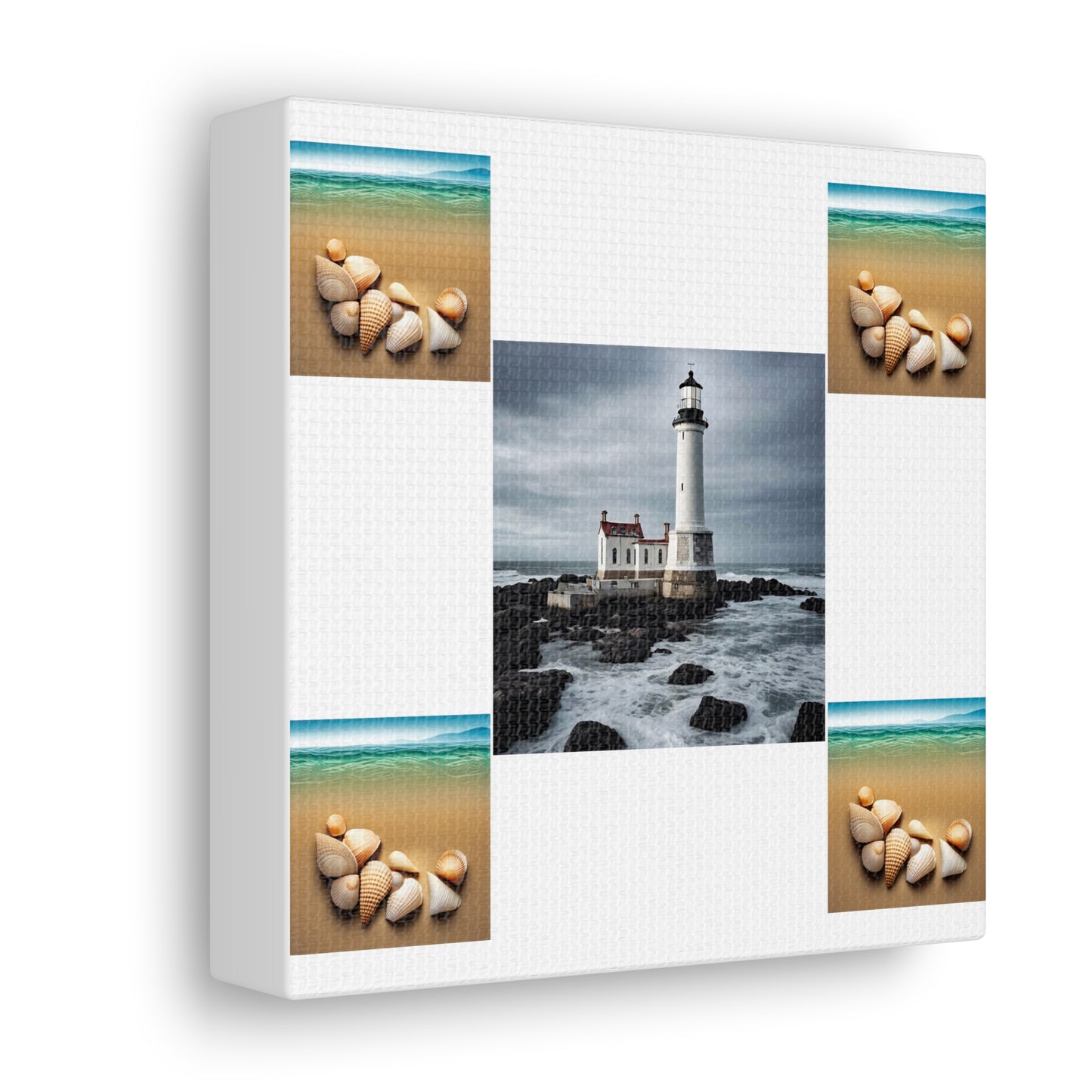 Lighthouse White Canvas Gallery Wraps