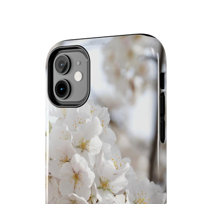 White Flower Tough Phone Cases