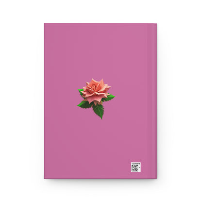 Rose Hardcover Journal Matte Light Pink