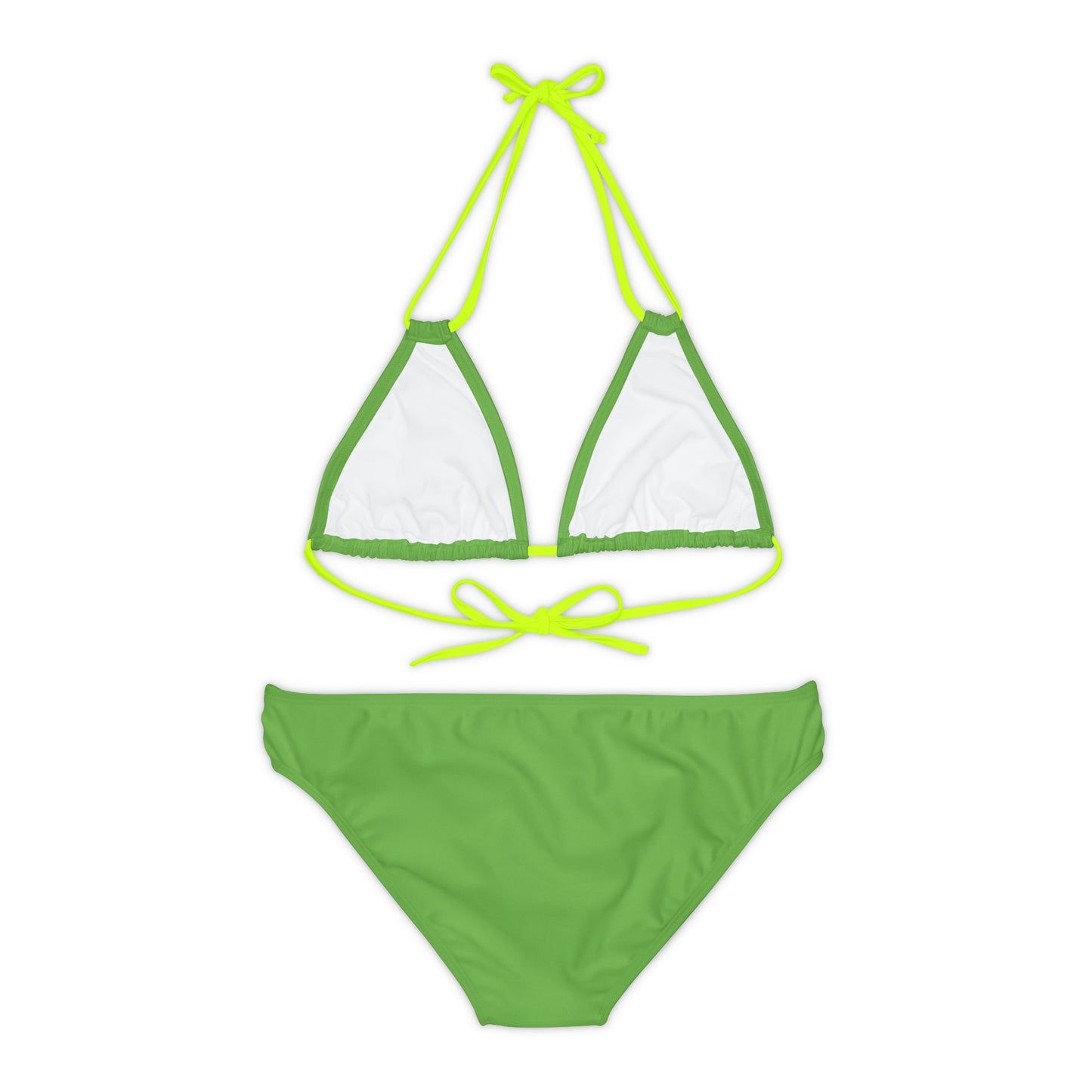 Green Strappy Bikini Set (AOP)