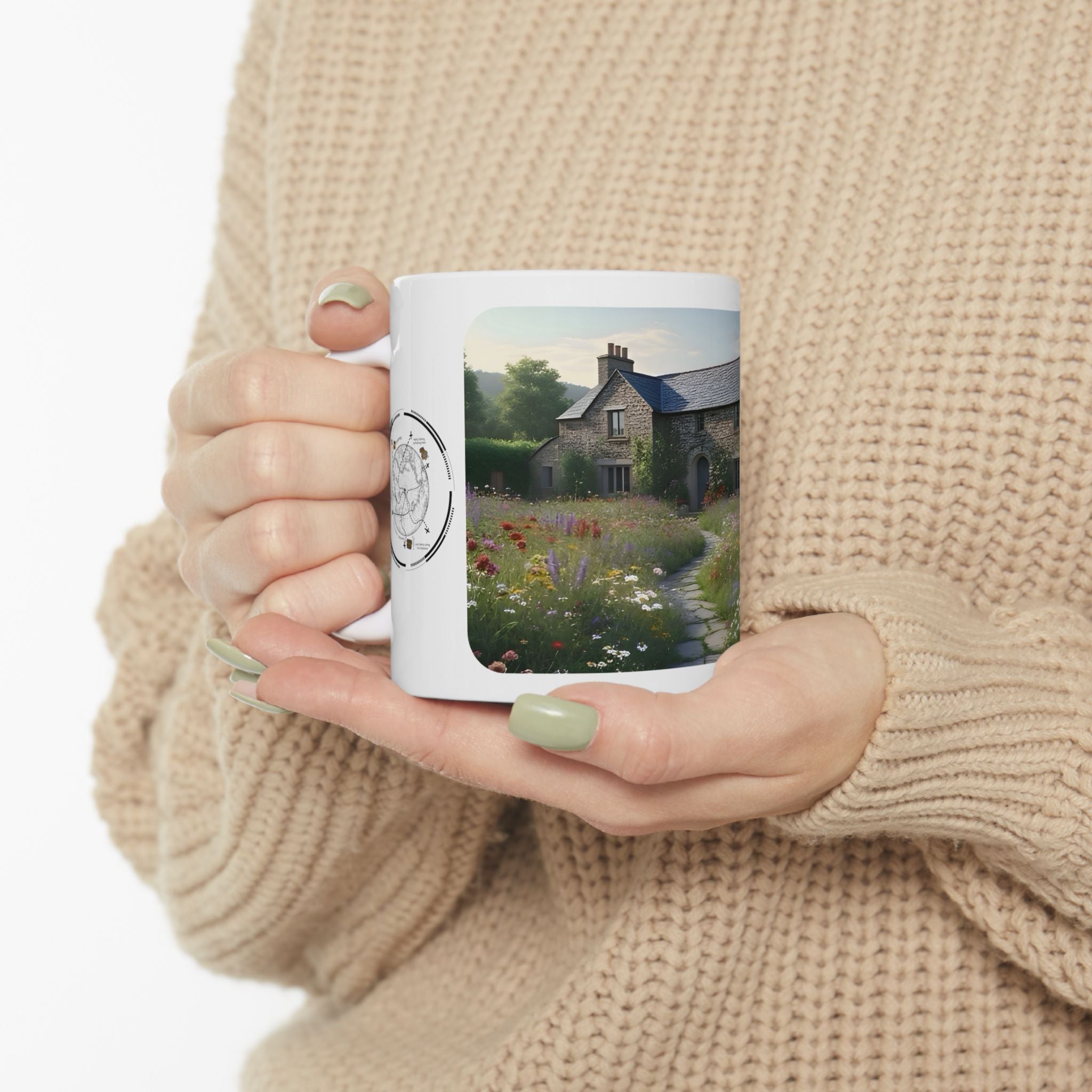 Cozy Architecture & Dreamy Landscapes #13 White Ceramic Mug – Homes Home Sweet Home Cup (11oz/15oz)