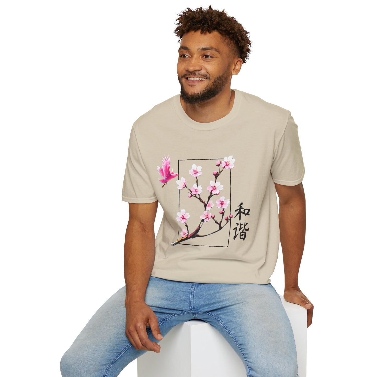 Japanese Cherry Blossom Unisex Softstyle T-Shirt