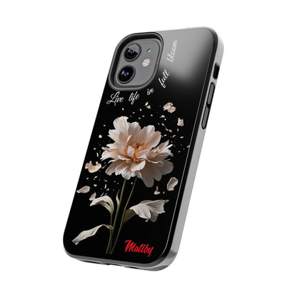 Matiby Amy's Special Flower Bloom Black Tough Phone Cases