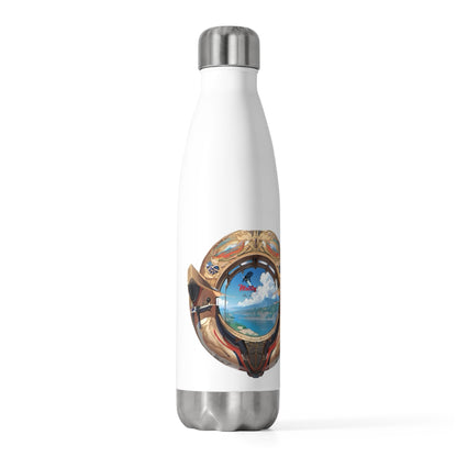 Nautical Helm 20oz Insulated Bottle, White