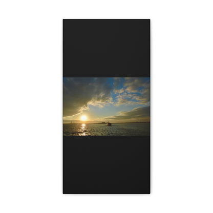 Sunset Black Canvas Gallery Wraps