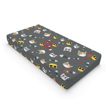 Baby Changing Pad Cover Dark Grey