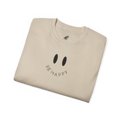 "Be Happy" Smiley Face Unisex Ultra Cotton Tee