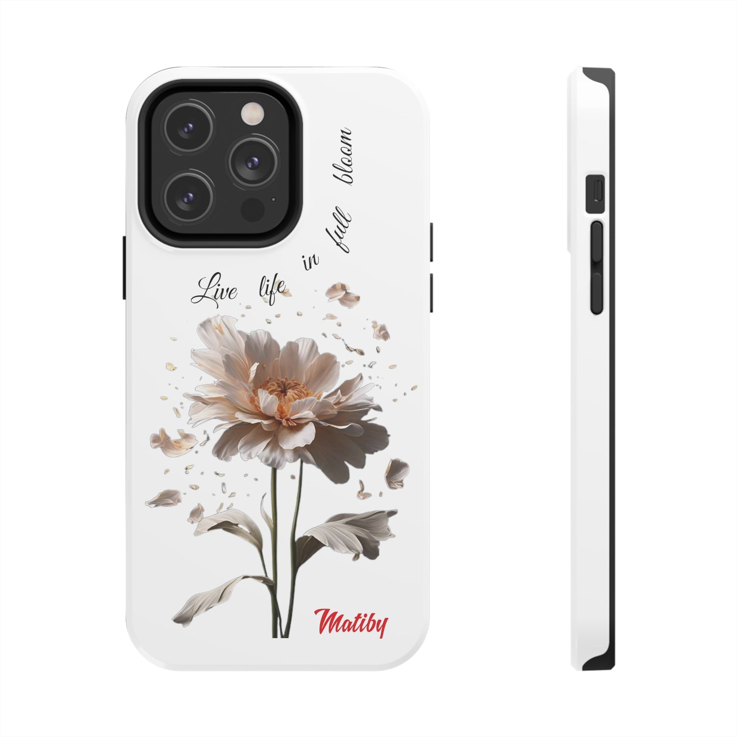 Matiby Amy's Special Flower Bloom White Tough Phone Cases