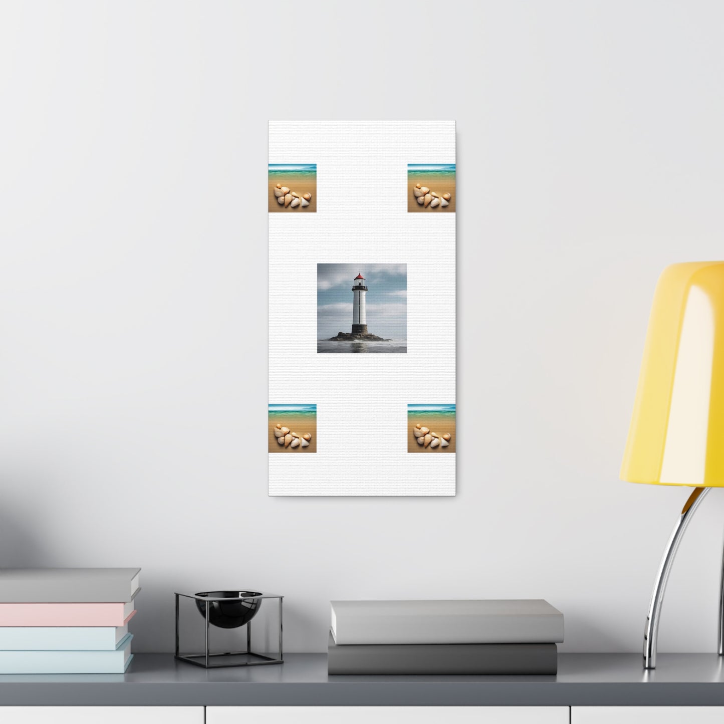 Lighthouse White Canvas Gallery Wraps