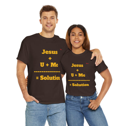 Jesus+U+Me Unisex Heavy Cotton Tee