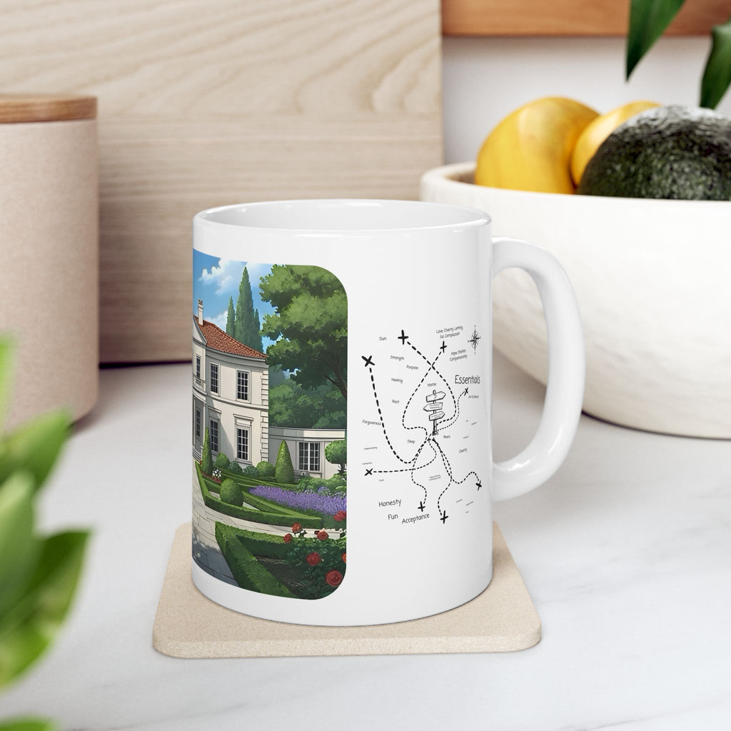 Cozy Architecture & Dreamy Landscapes #38 White Ceramic Mug – Homes Home Sweet Home Cup (11oz/15oz)