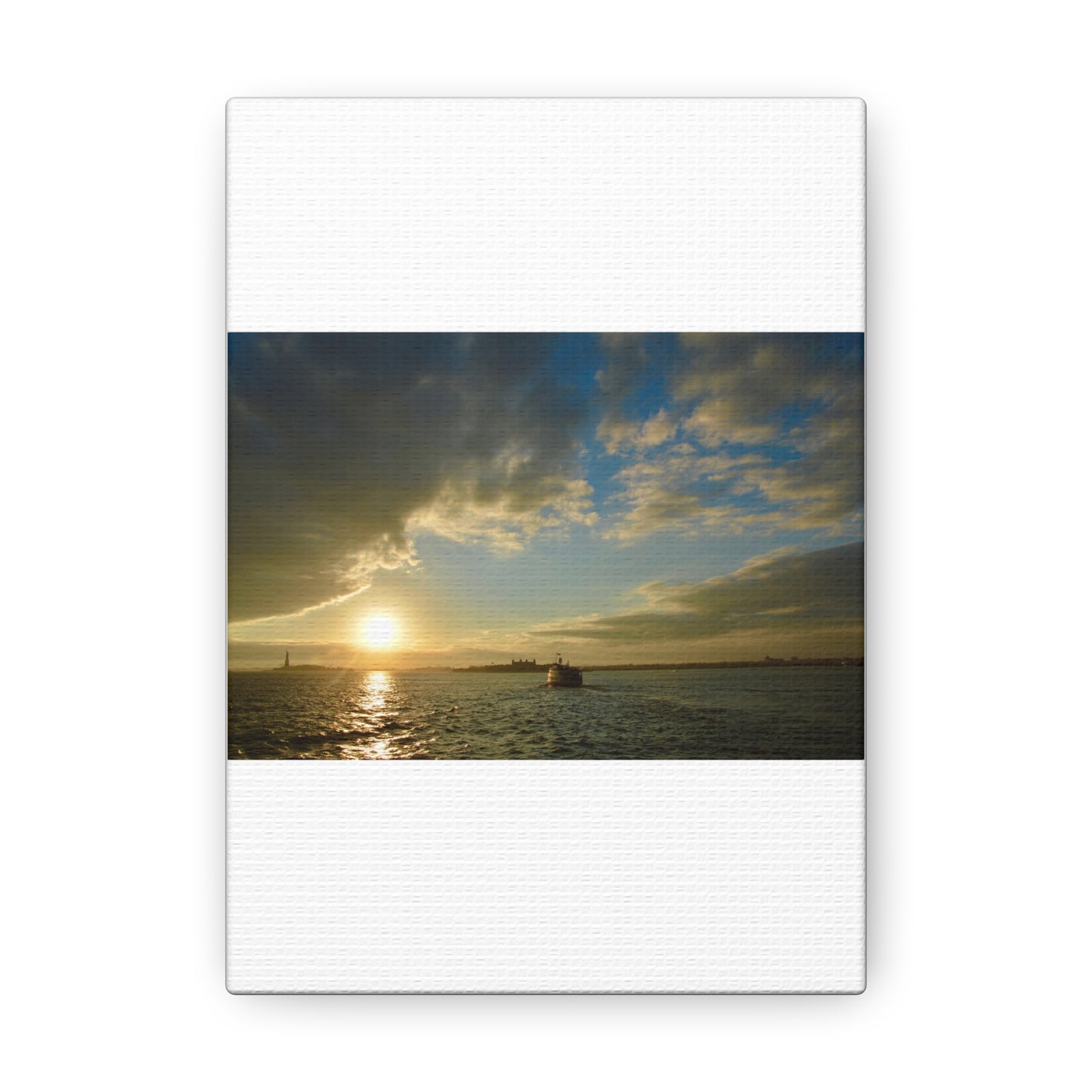 Sunset White Canvas Gallery Wraps