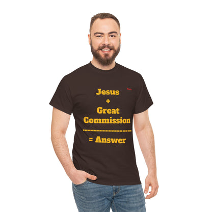 Jesus+Great Commission Unisex Heavy Cotton Tee