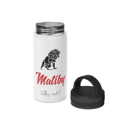 Matiby Stainless Steel Water Bottle, Handle Lid