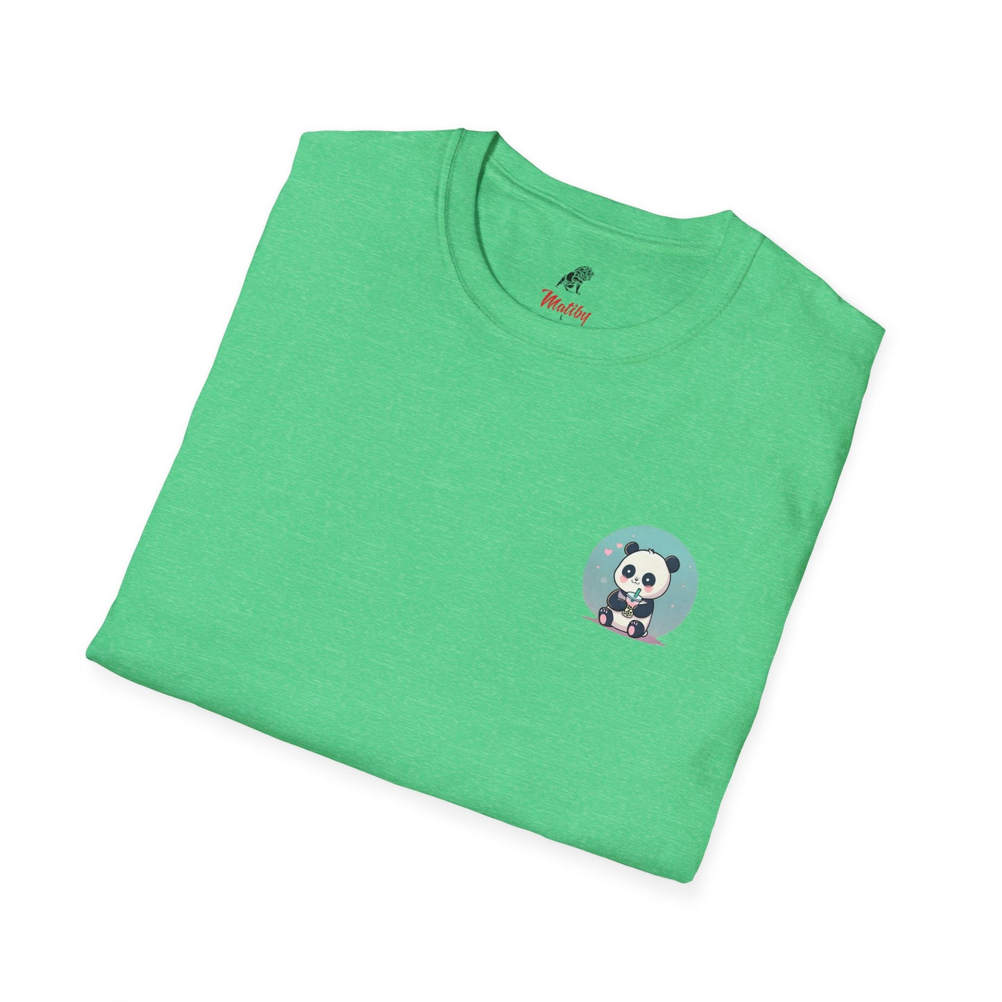 Panda With Boba Unisex Softstyle T-Shirt