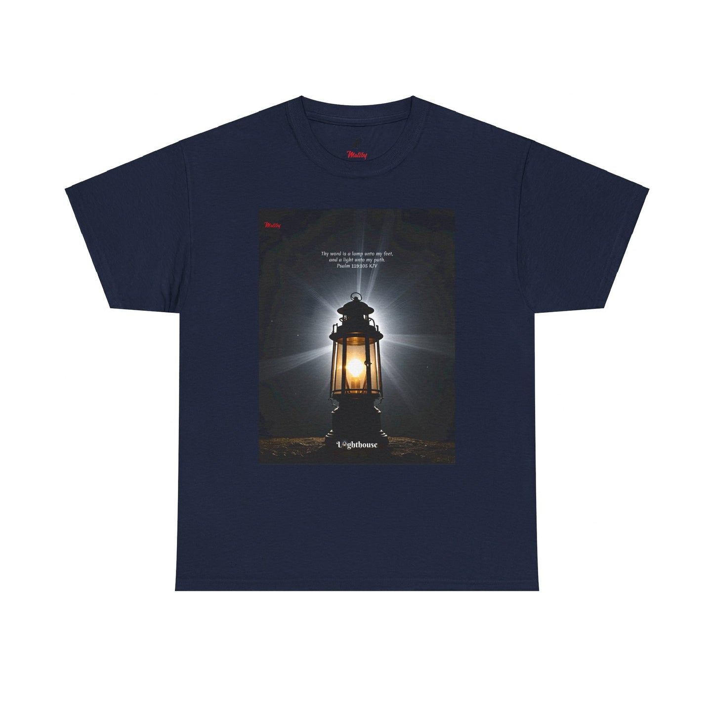 Lighthouse Psalm 119 Unisex Heavy Cotton Tee