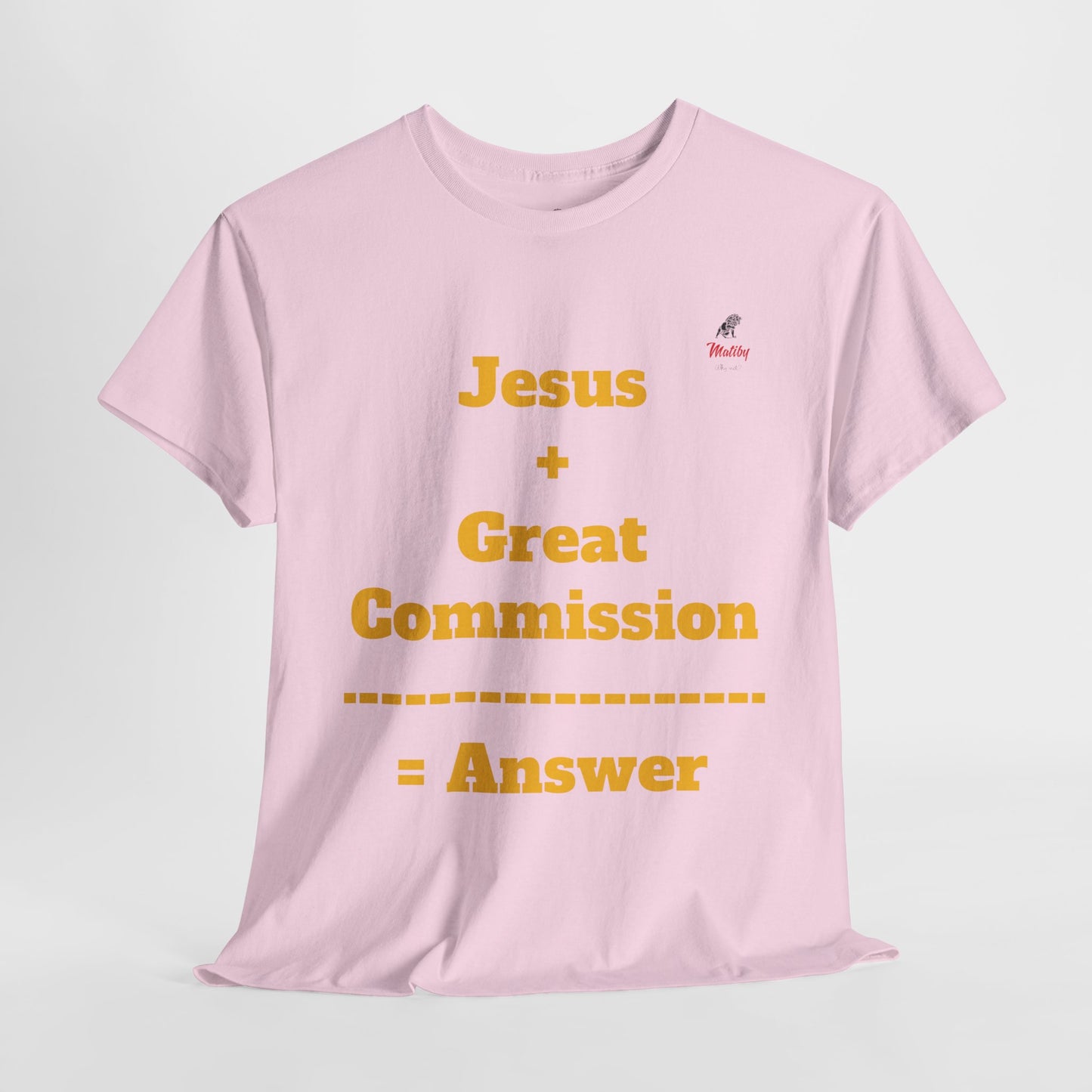 Jesus+Great Commission Unisex Heavy Cotton Tee