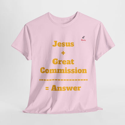 Jesus+Great Commission Unisex Heavy Cotton Tee