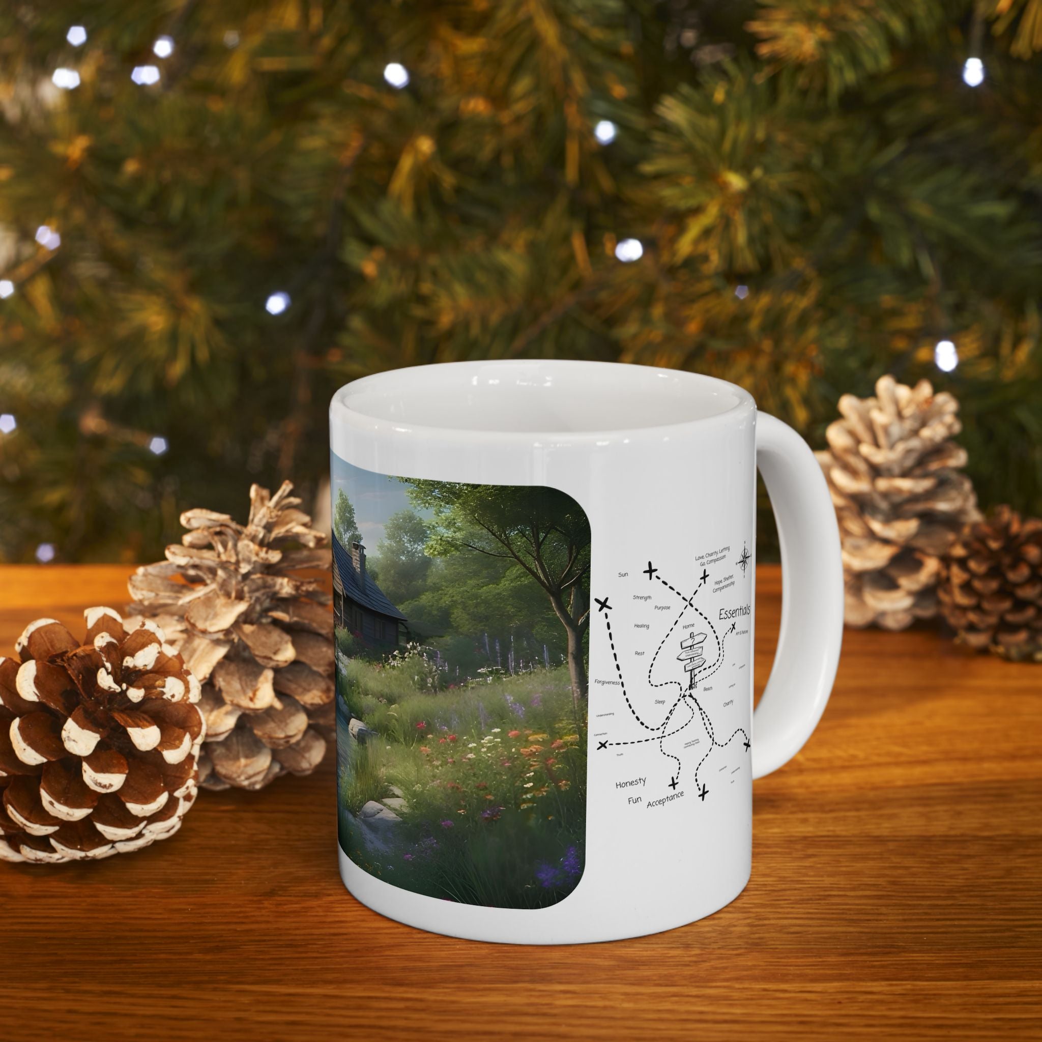 Cozy Architecture & Dreamy Landscapes #17 White Ceramic Mug – Homes Home Sweet Home Cup (11oz/15oz)