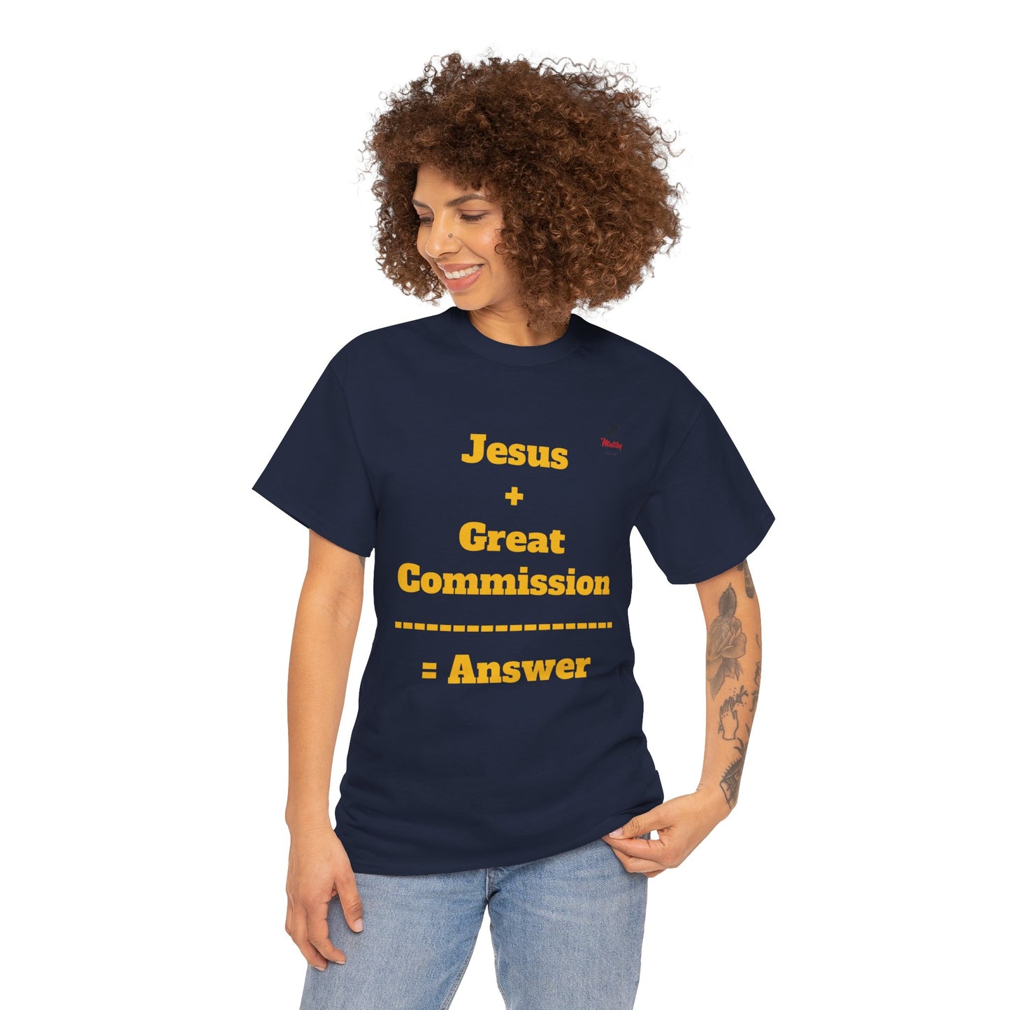 Jesus+Great Commission Unisex Heavy Cotton Tee