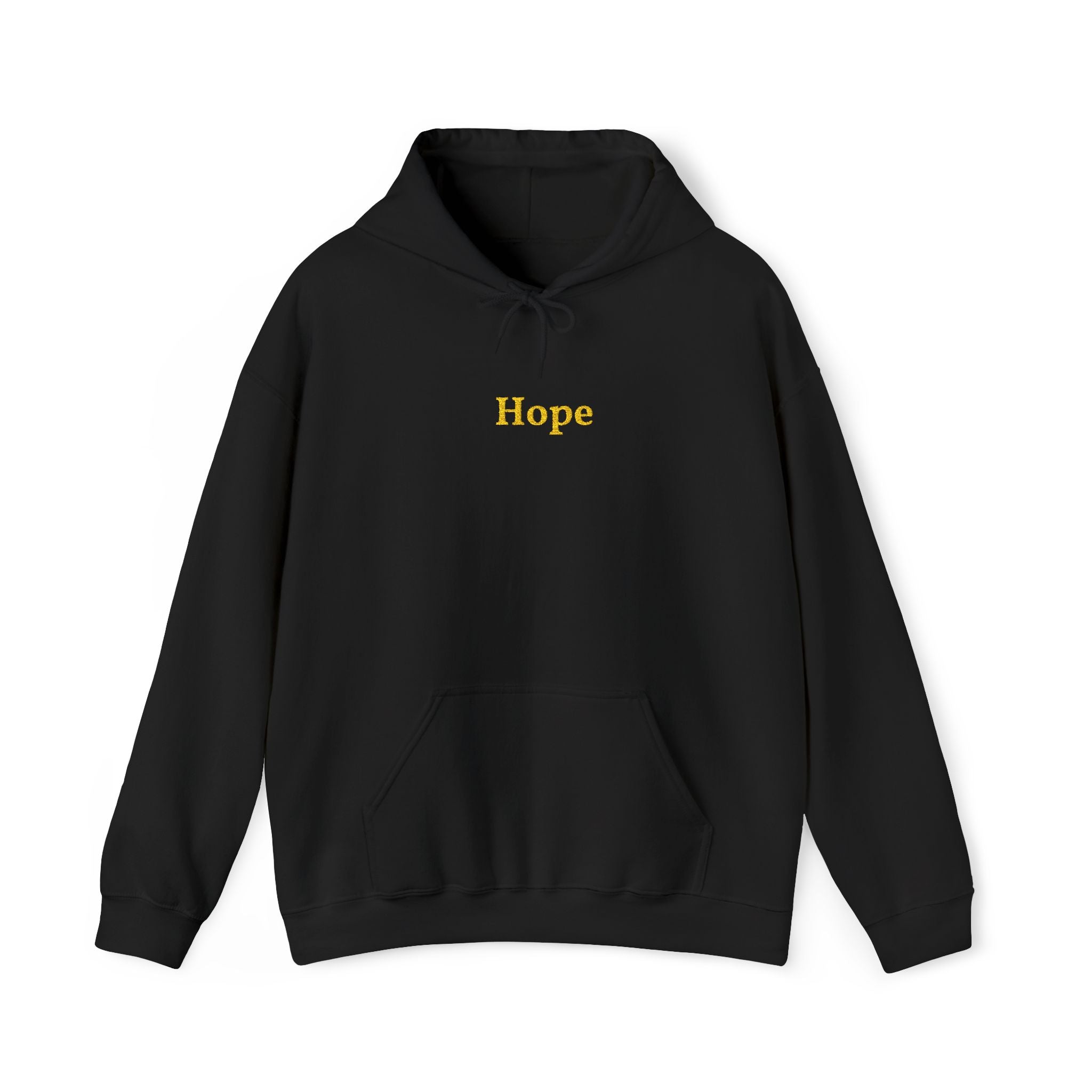 Hope Gold Embroidered Unisex Heavy Blend Hooded Sweatshirt, Librarians, Students, Parents, and Friends Special Hoodie