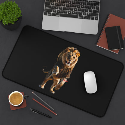 Matiby Lion Desk Mat, Black