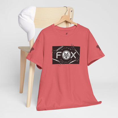 Silver Fox Scissors Unisex Heavy Cotton Tee