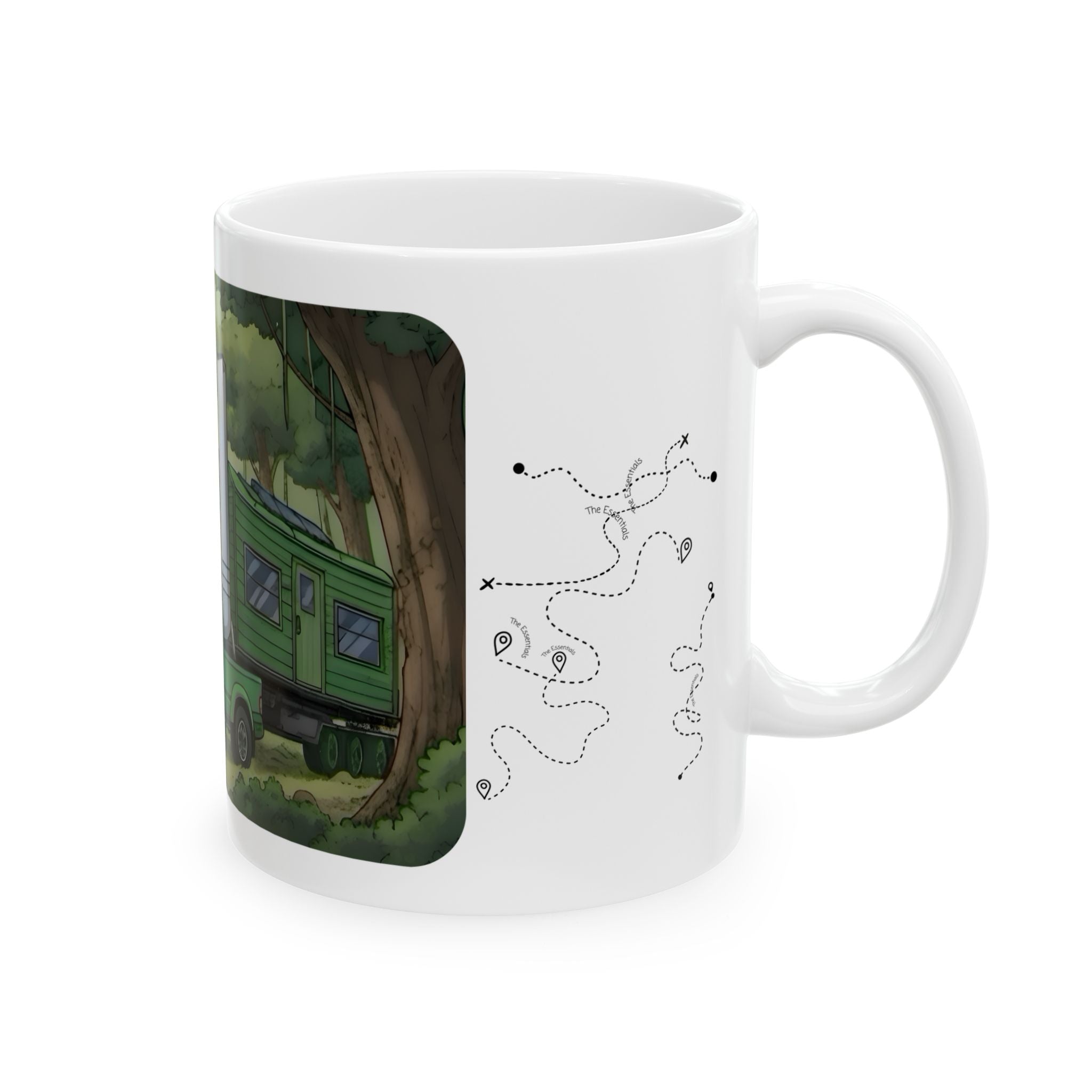Sunshine State Pickup Trucks #4 Trailer Home White Ceramic Mug – Celebrating Companionship, Creativity & Life’s Little Wonders Cup (11oz/15oz)