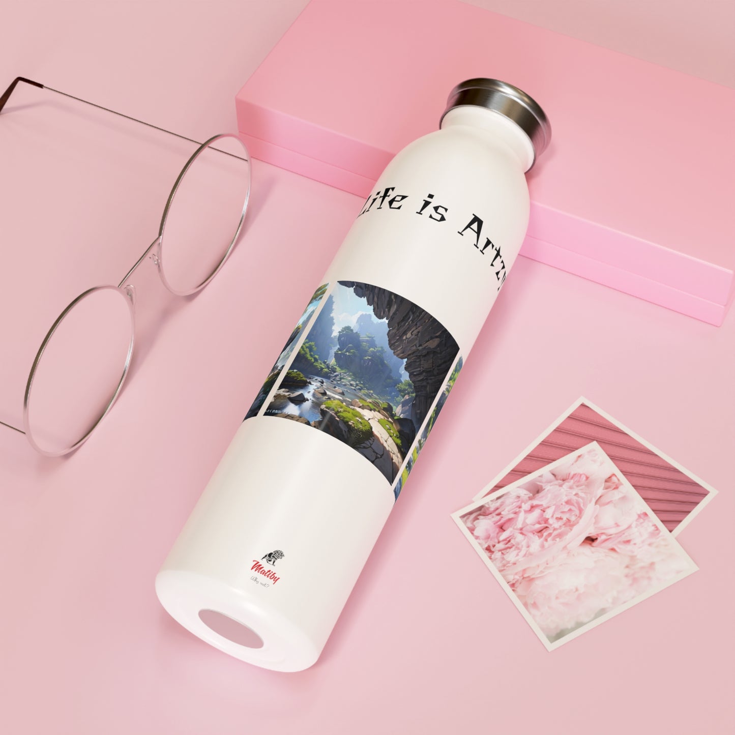 Artzy Slim Water Bottle