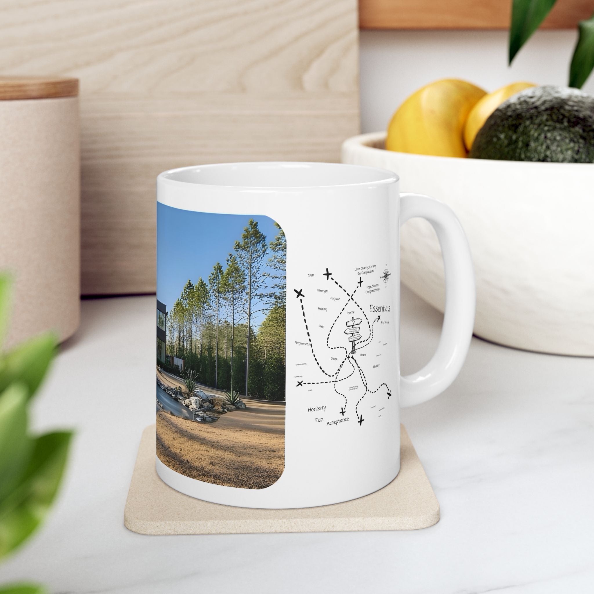 Cozy Architecture & Dreamy Landscapes #2 White Ceramic Mug – Homes Home Sweet Home Cup (11oz/15oz)