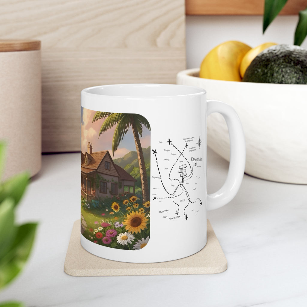 Cozy Architecture & Dreamy Landscapes #44 White Ceramic Mug – Homes Home Sweet Home Cup (11oz/15oz)
