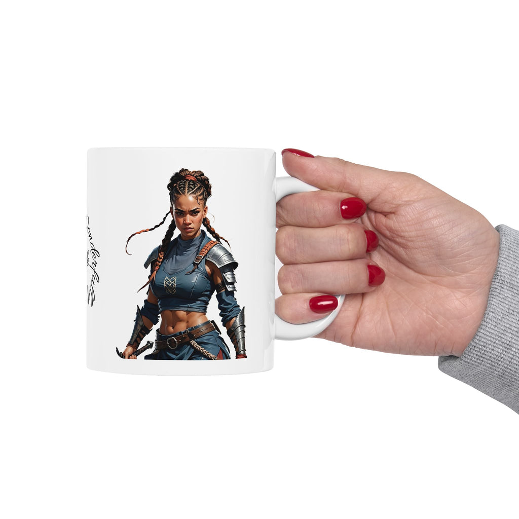 Gentle Woman of Valor #32 White Ceramic Mug - Fearfully & Wonderfully Made Tribute Cup (11oz/15oz)