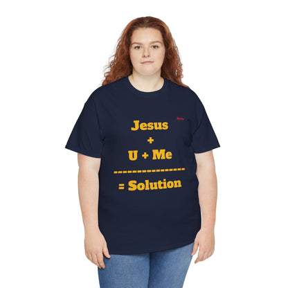 Jesus+U+Me Unisex Heavy Cotton Tee