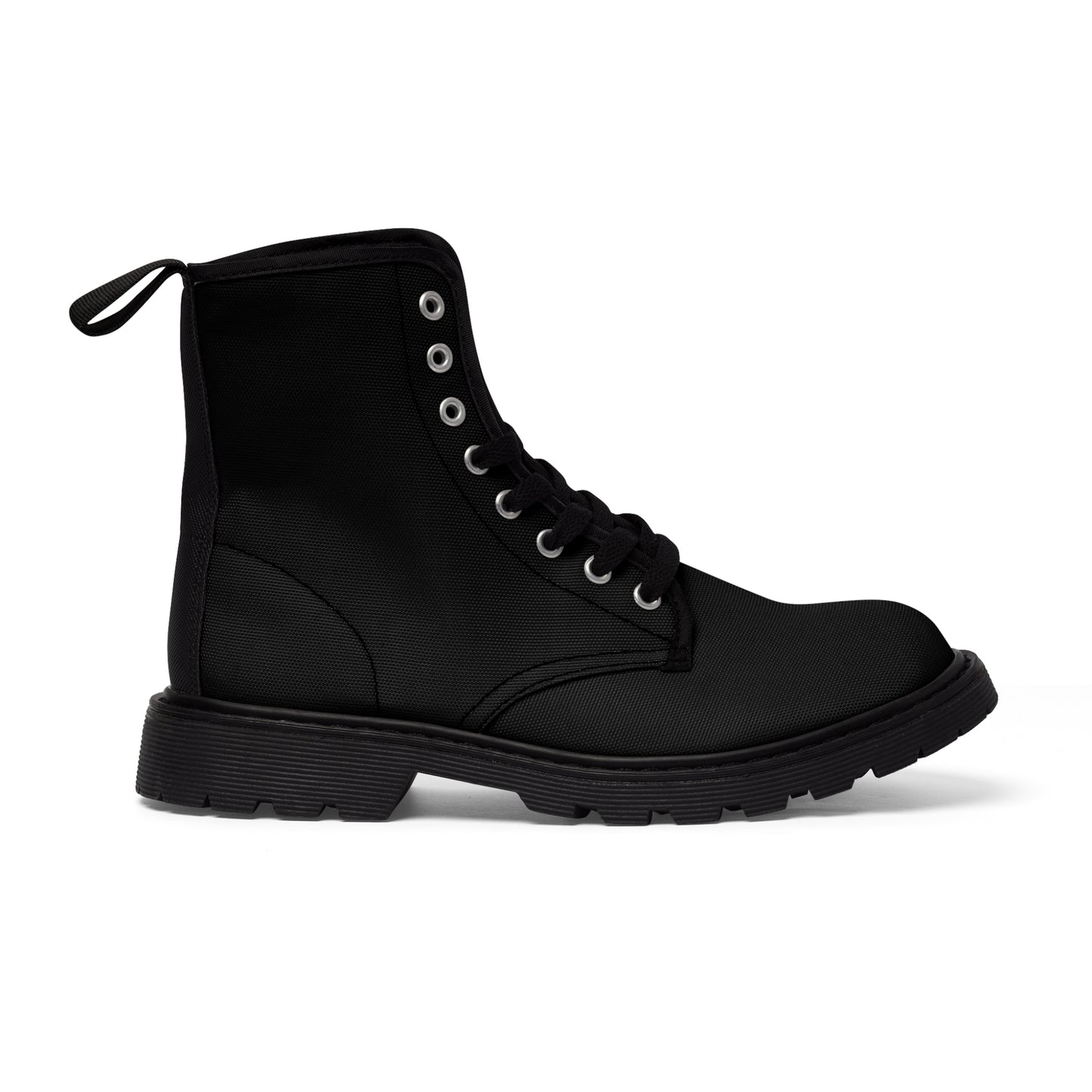 Men's Black Canvas Boots