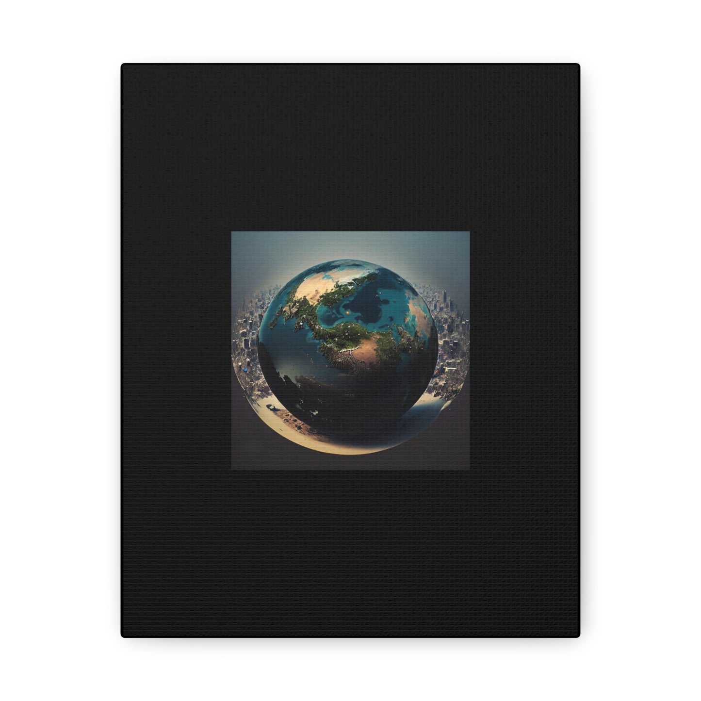 Matiby Worlds Black Canvas Gallery Wraps