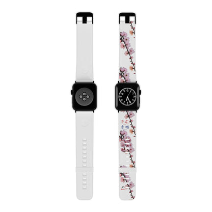 Cherry Blossom White Watch Band for Apple Watch