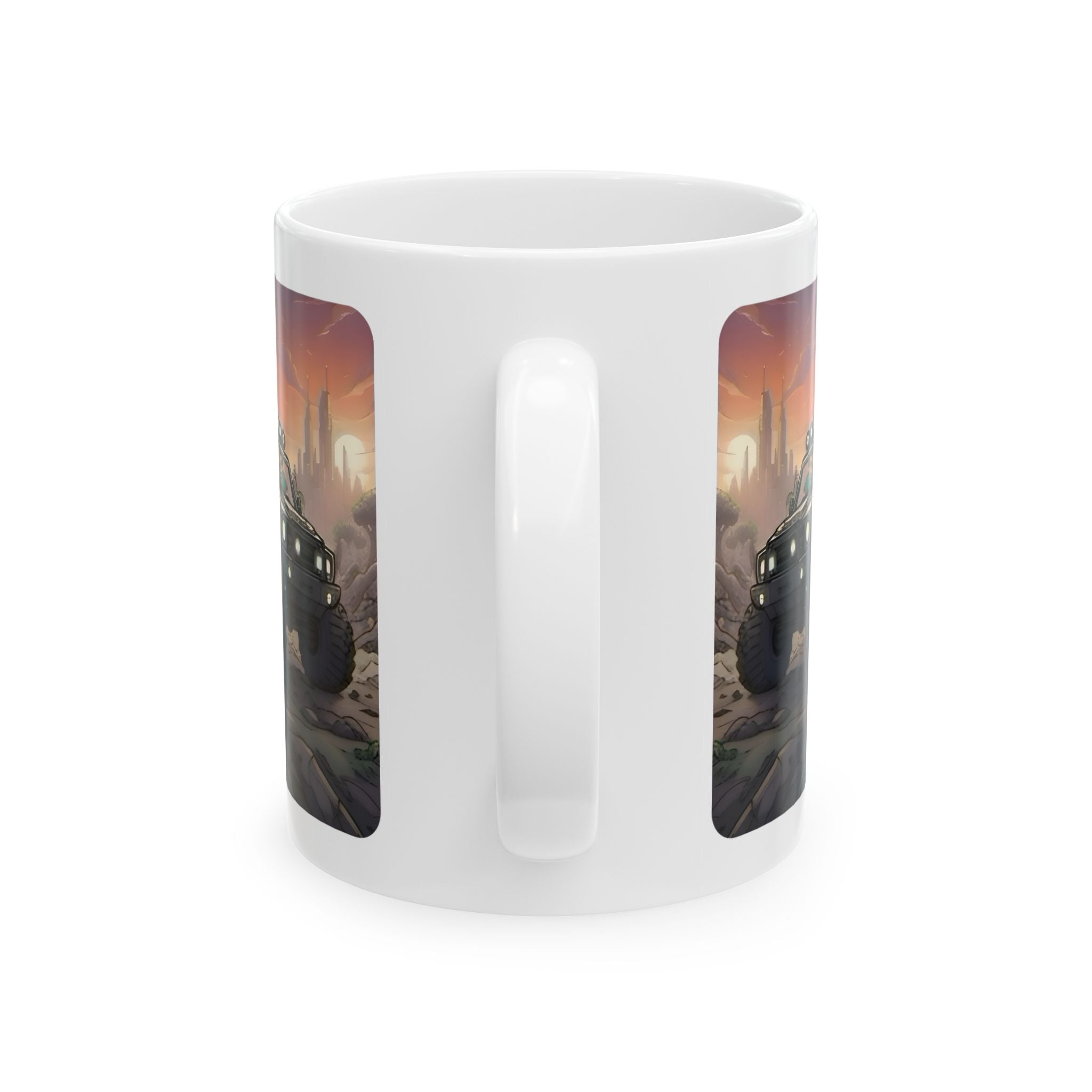 Adventure 4x4 Trucks #13, Hospital Healthcare Workers On The Go White Ceramic Mug — Find Your Path To The Essentials Cup (11oz & 15oz)