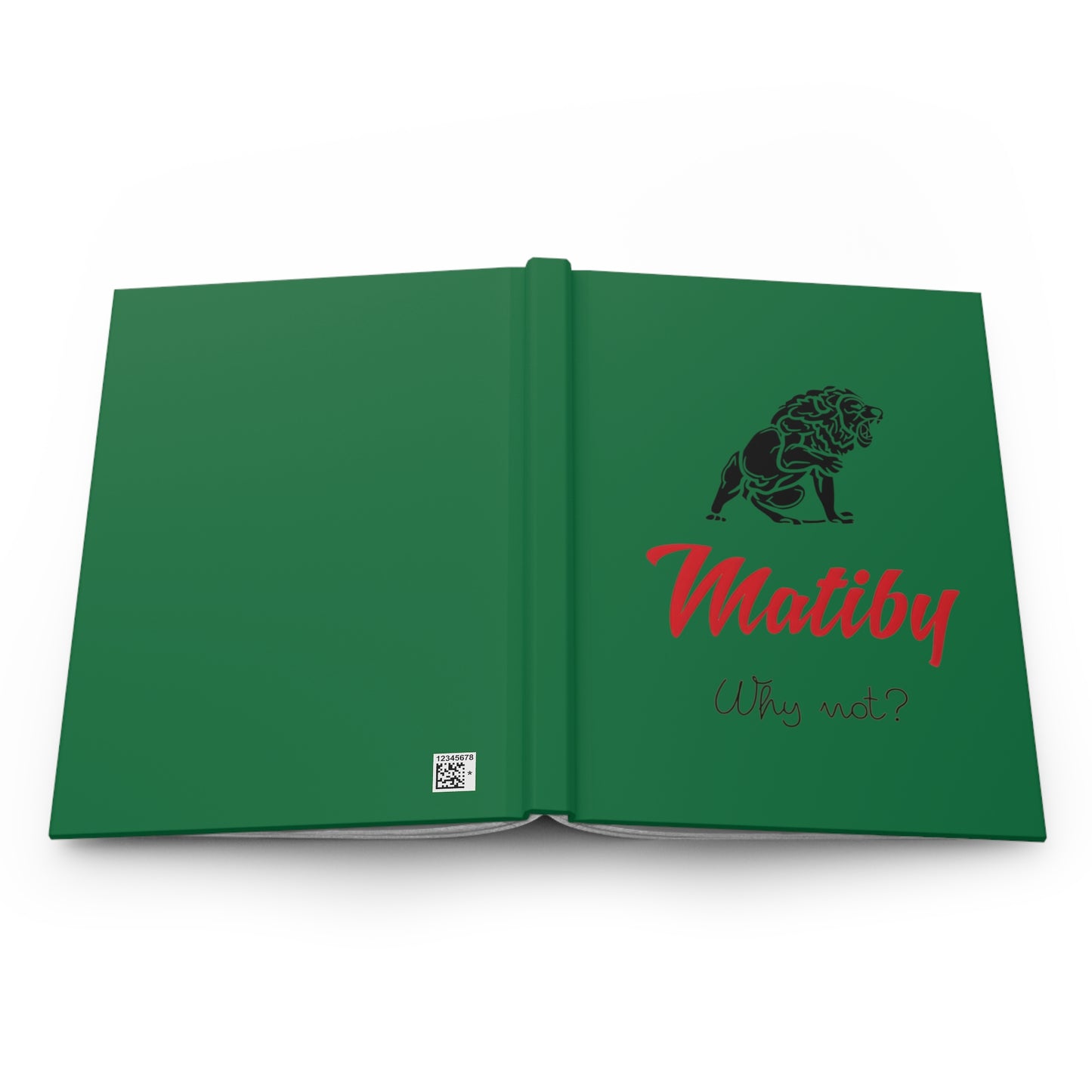 Matiby Hardcover Journal Matte Dark Green