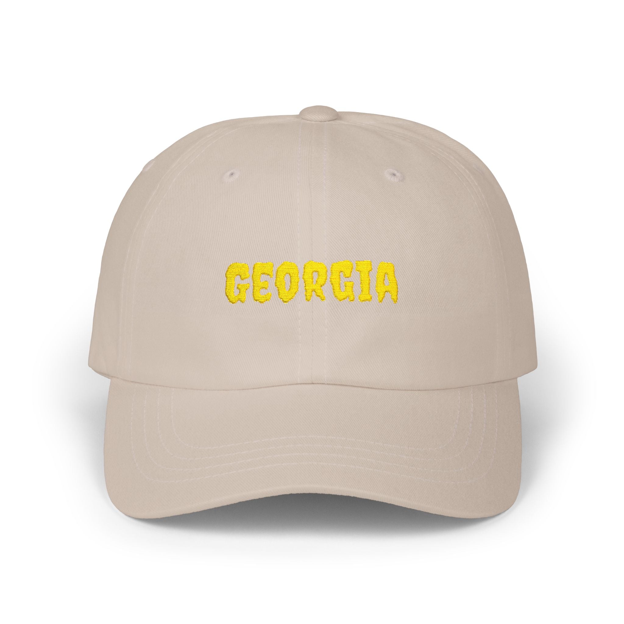 Georgia United States of America Gold Embroidered Classic Dad Cap | GA 4th USA Baseball Hat