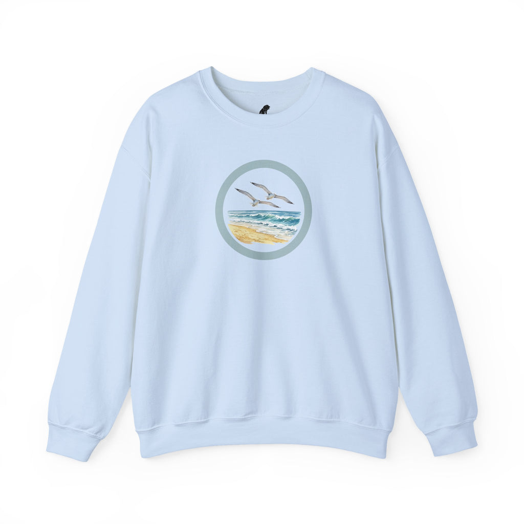 Coastal Circle Crewneck Sweatshirt — Seagull Beach Sweater