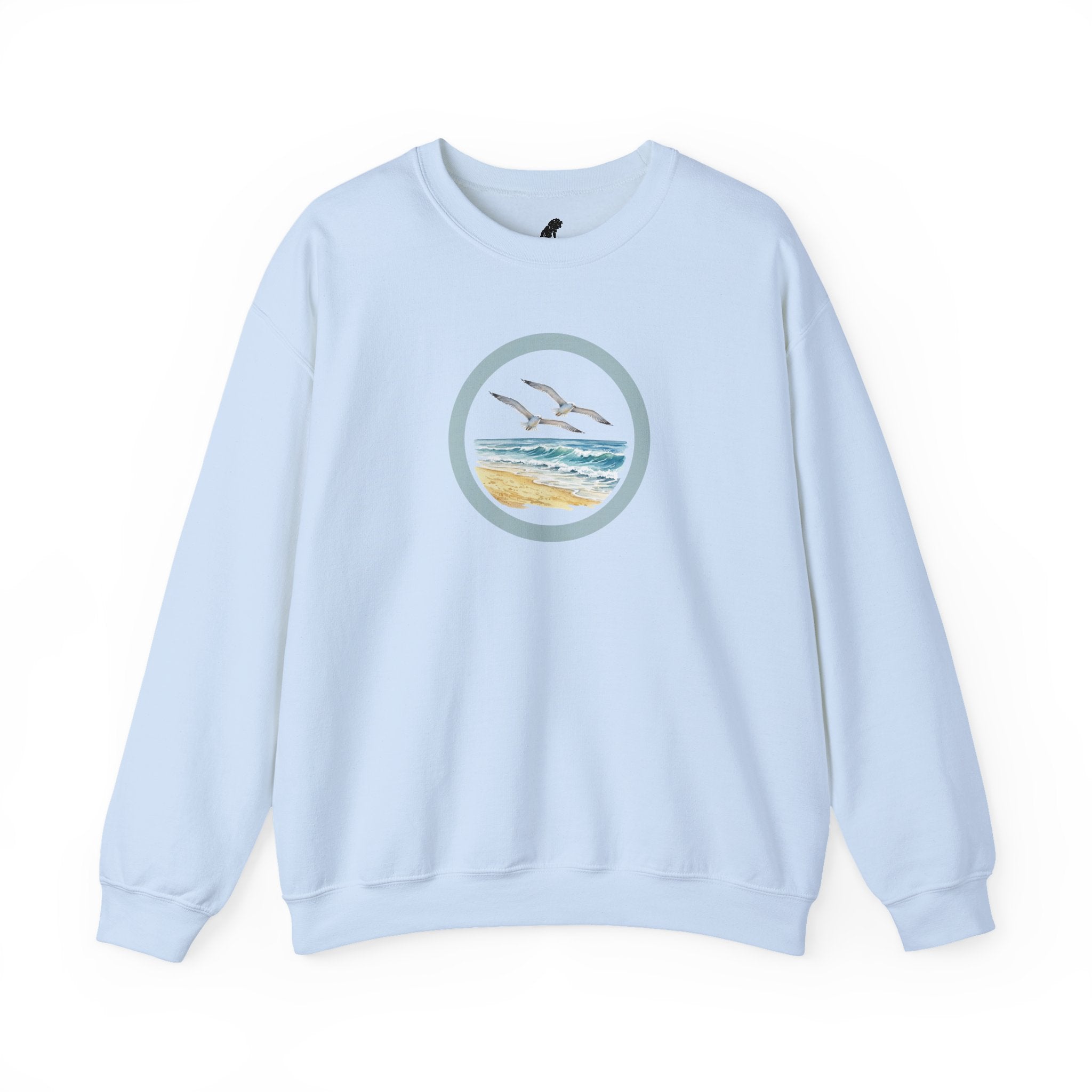 Coastal Circle Crewneck Sweatshirt — Seagull Beach Sweater