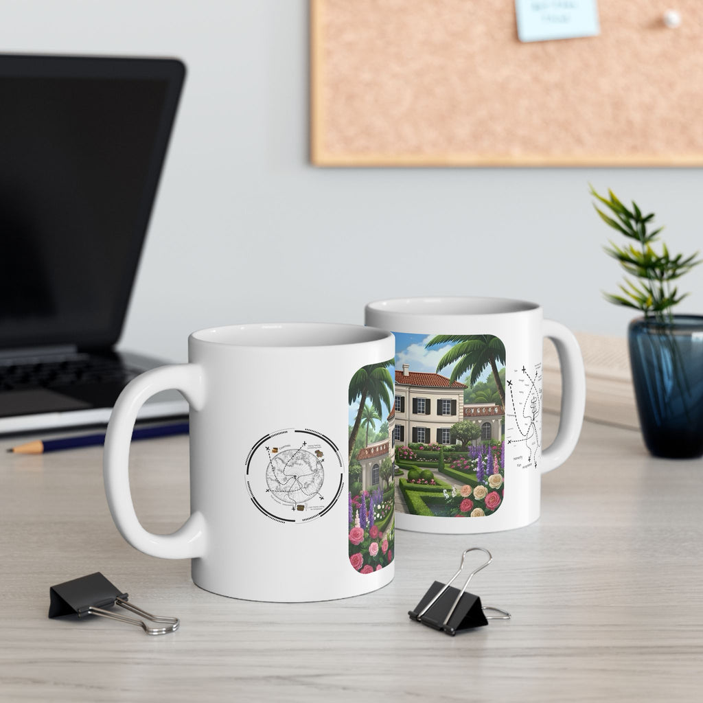 Cozy Architecture & Dreamy Landscapes #32 White Ceramic Mug – Homes Home Sweet Home Cup (11oz/15oz)