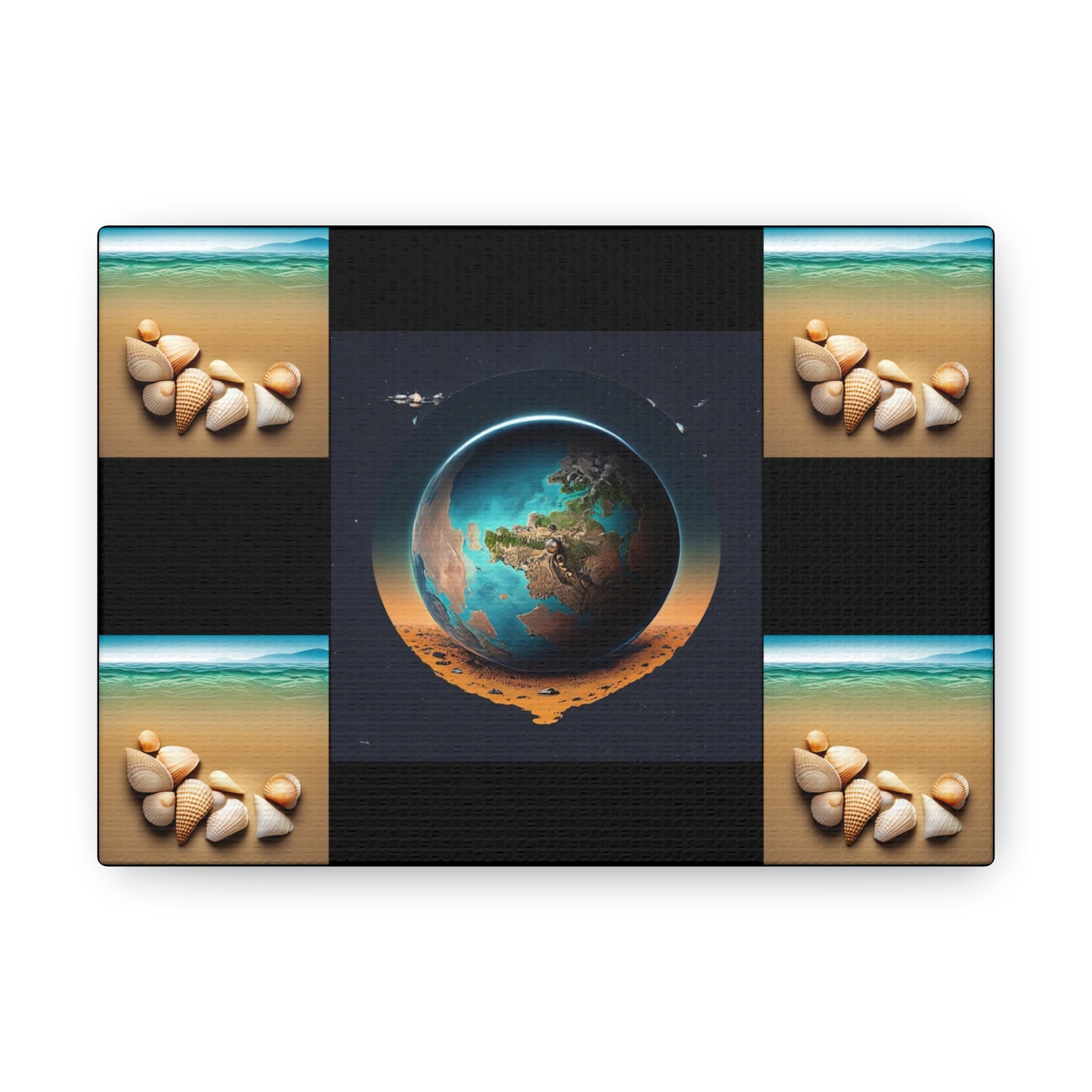 Matiby Worlds Black Canvas Gallery Wraps