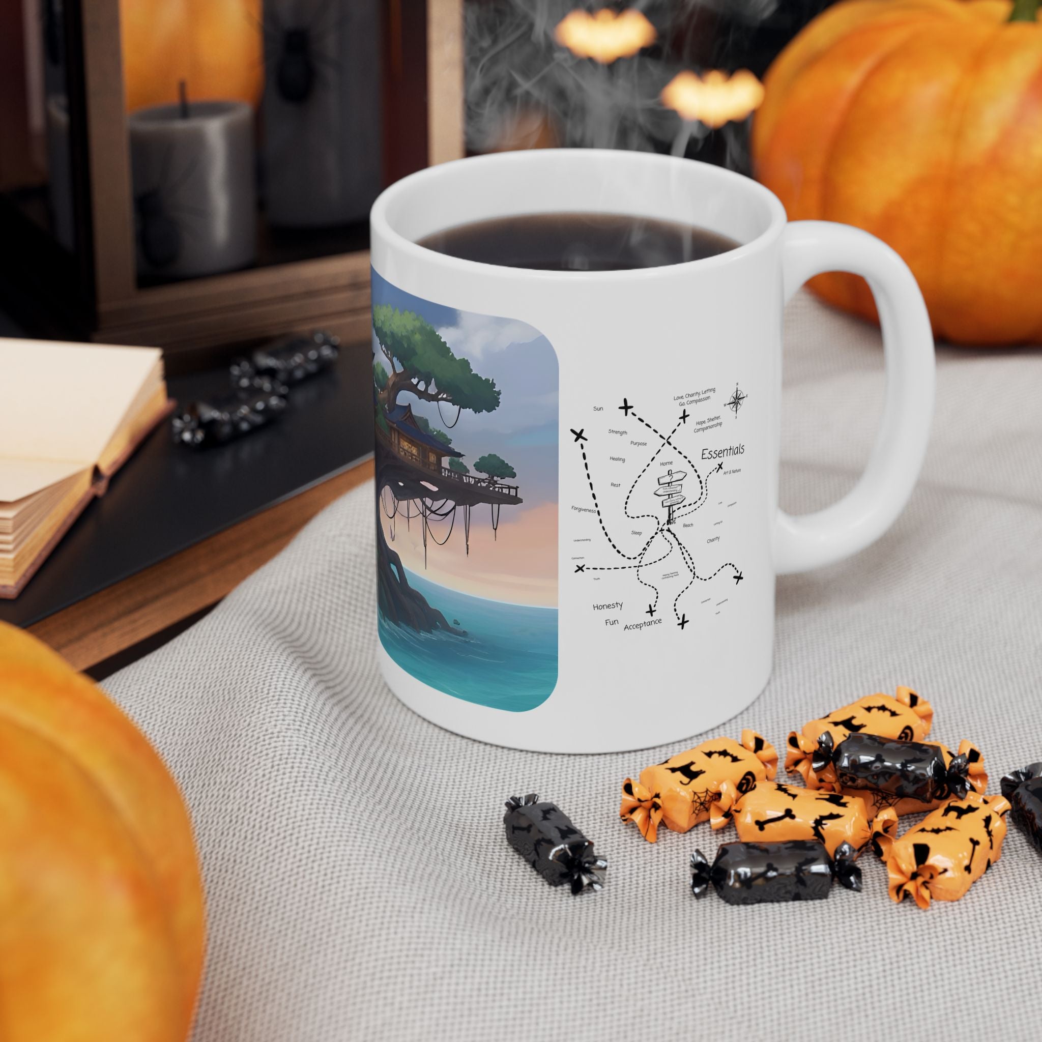 Cozy Architecture & Dreamy Landscapes #6 White Ceramic Mug – Homes Home Sweet Home Cup (11oz/15oz)