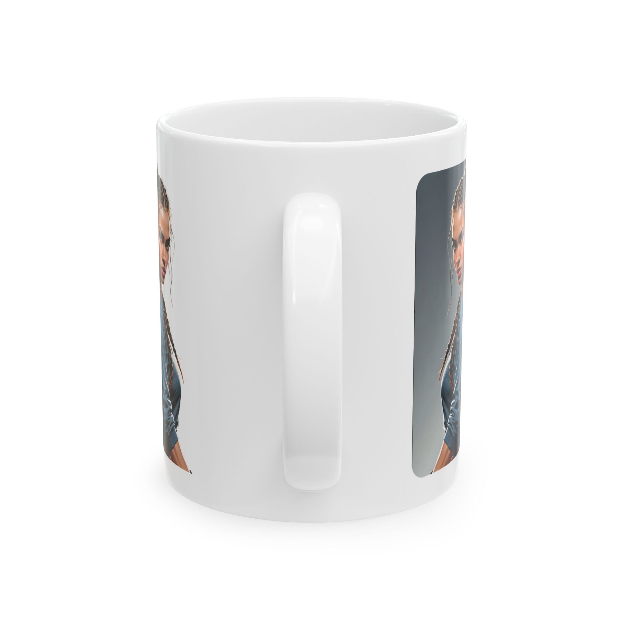 Gentle Woman of Valor #15 White Ceramic Mug - Fearfully & Wonderfully Made Tribute Cup (11oz/15oz)