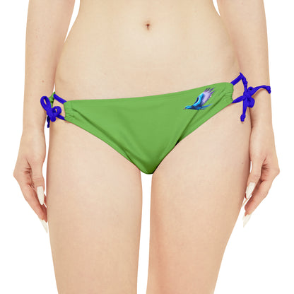 Green Strappy Bikini Set (AOP)