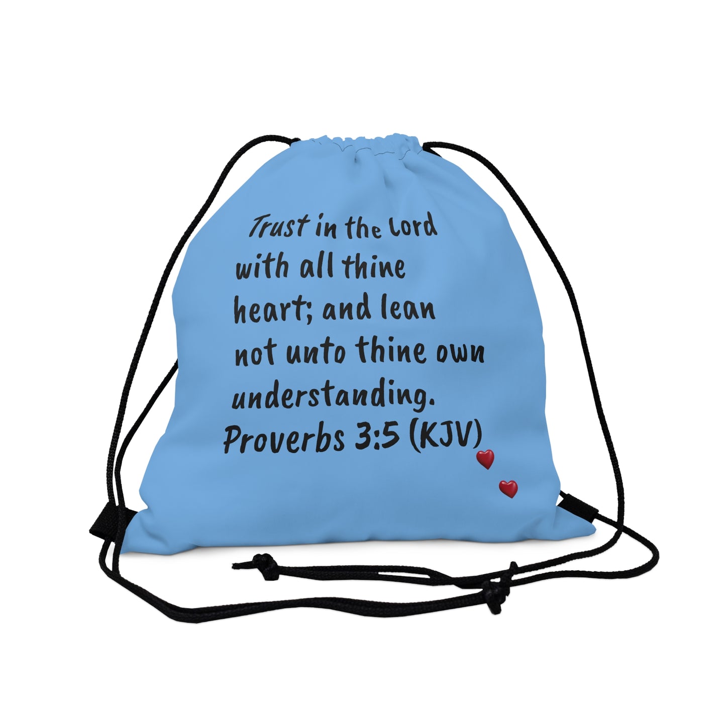 Bible Speaks Outdoor Drawstring Light Blue