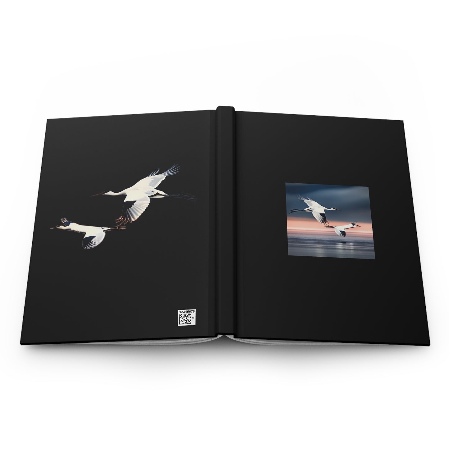 Bird Hardcover Journal Matte Black