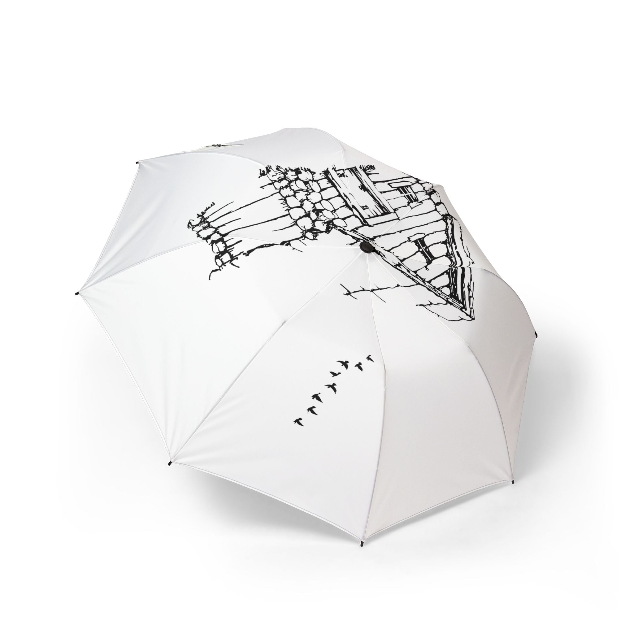 Tranquil Nature #1 Scenery Semi-Automatic Foldable Umbrella | Scenic Retreats, Landscape Art
